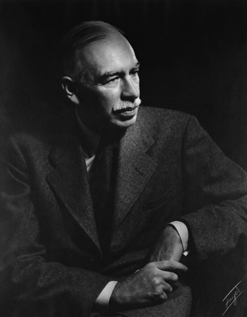 John Maynard Keynes photograph black and white 
