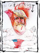 Donald Trump GOP illustration